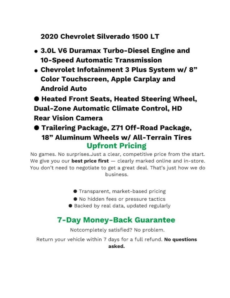 2020 Chevrolet Silverado 1500 4WD CREW CAB 147 LT ** 3.0L DIESEL **