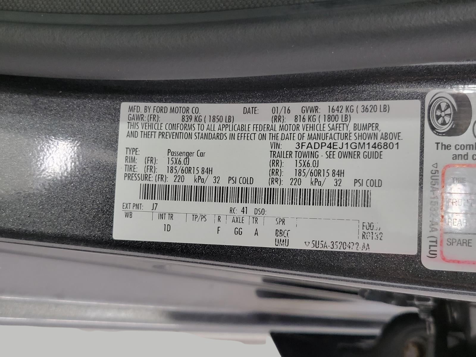 2016 Ford Fiesta 5dr HB SE