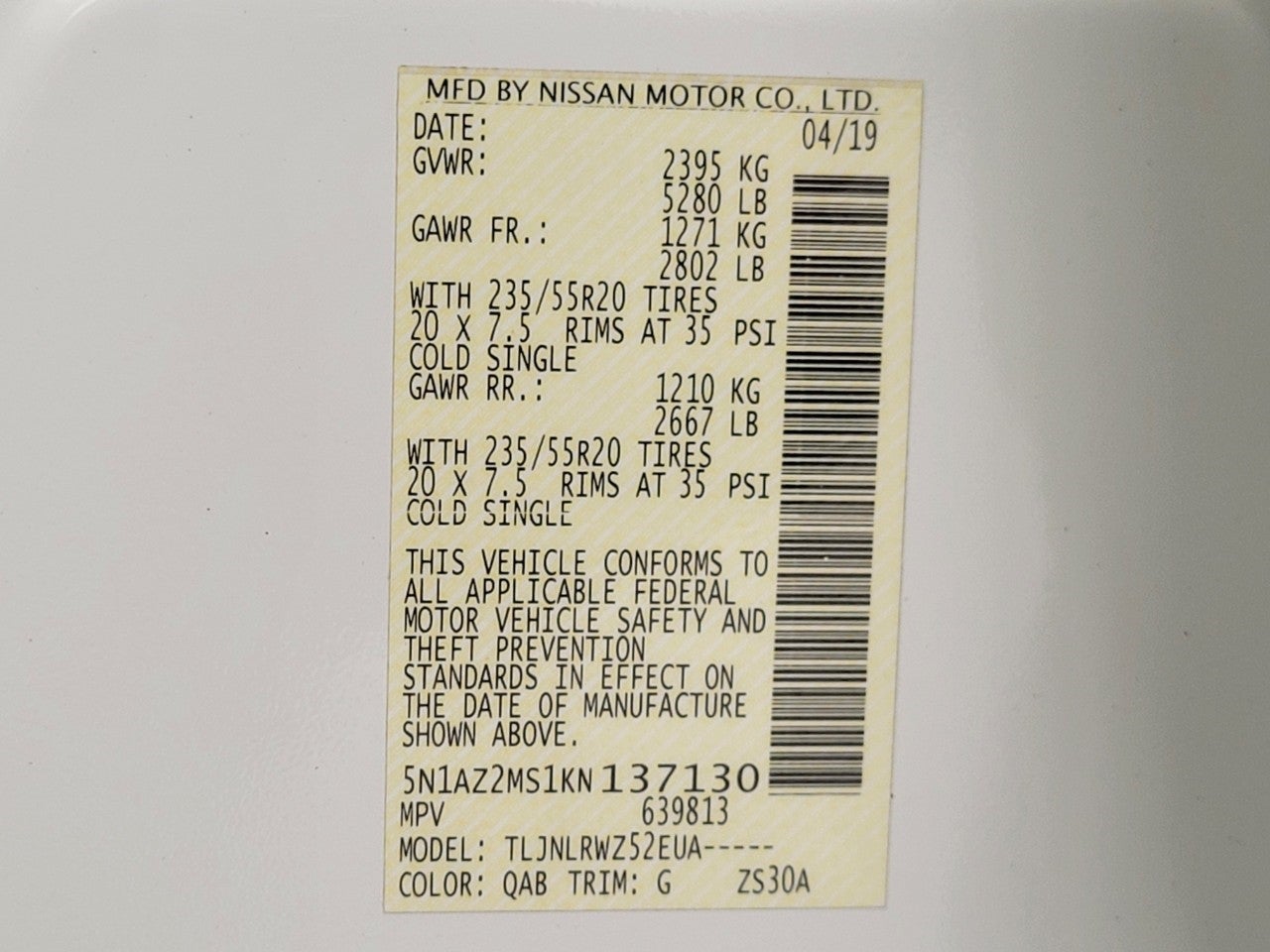 2019 Nissan Murano AWD SL