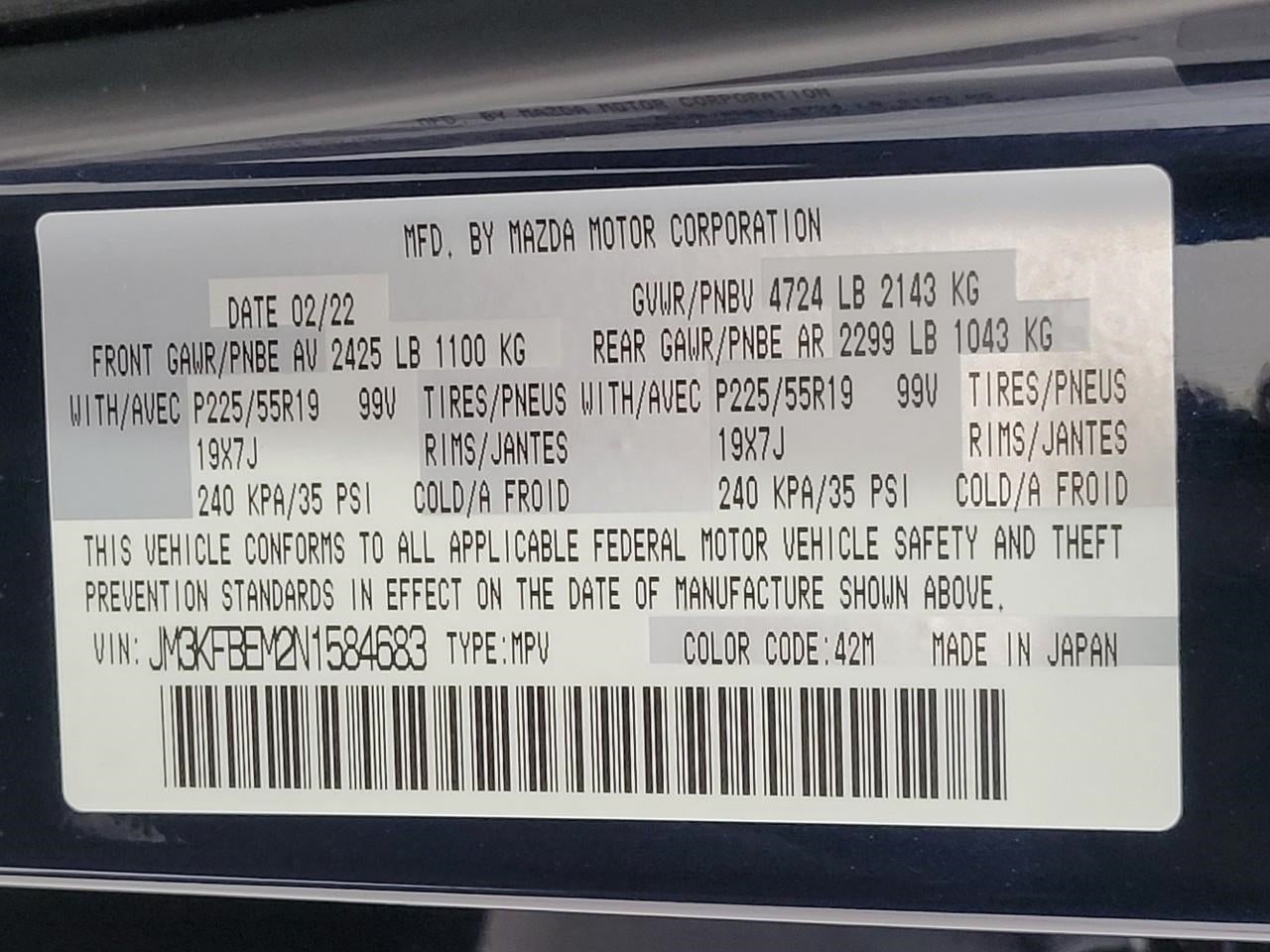 2022 Mazda Mazda CX-5 2.5 S Premium Plus Package AWD