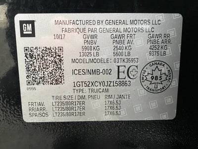 2018 GMC Sierra 3500HD 4WD Double Cab 158.1 SLT