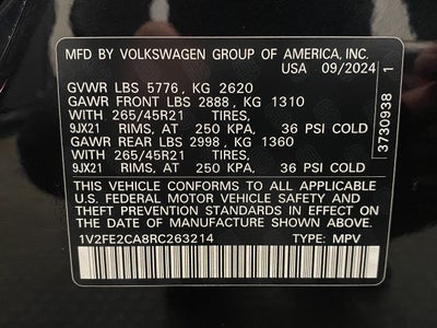 2024 Volkswagen Atlas Cross Sport 2.0T SEL Premium R-Line 4MOTION