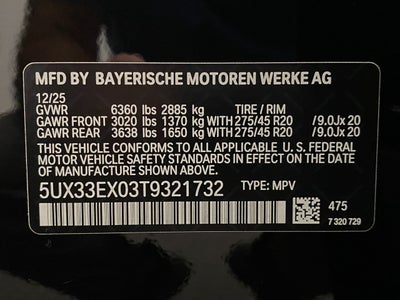 2026 BMW X6 xDrive40i Sports Activity Coupe