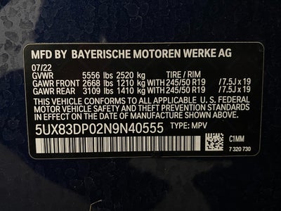 2022 BMW X3 M40i Sports Activity Vehicle