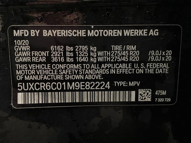 2021 BMW X5 xDrive40i Sports Activity Vehicle