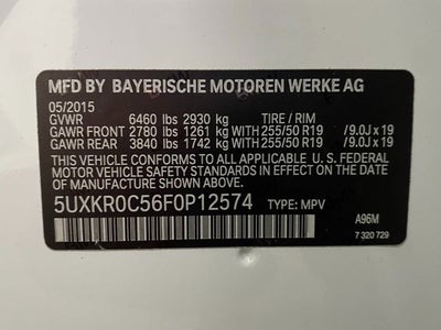 2015 BMW X5 AWD 4dr xDrive35i