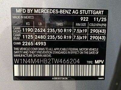2026 Mercedes-Benz GLB GLB 250 4MATIC® SUV