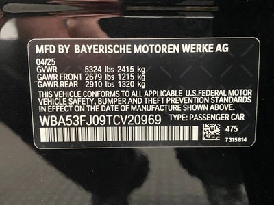 2026 BMW 530i xDrive 530i xDrive Sedan