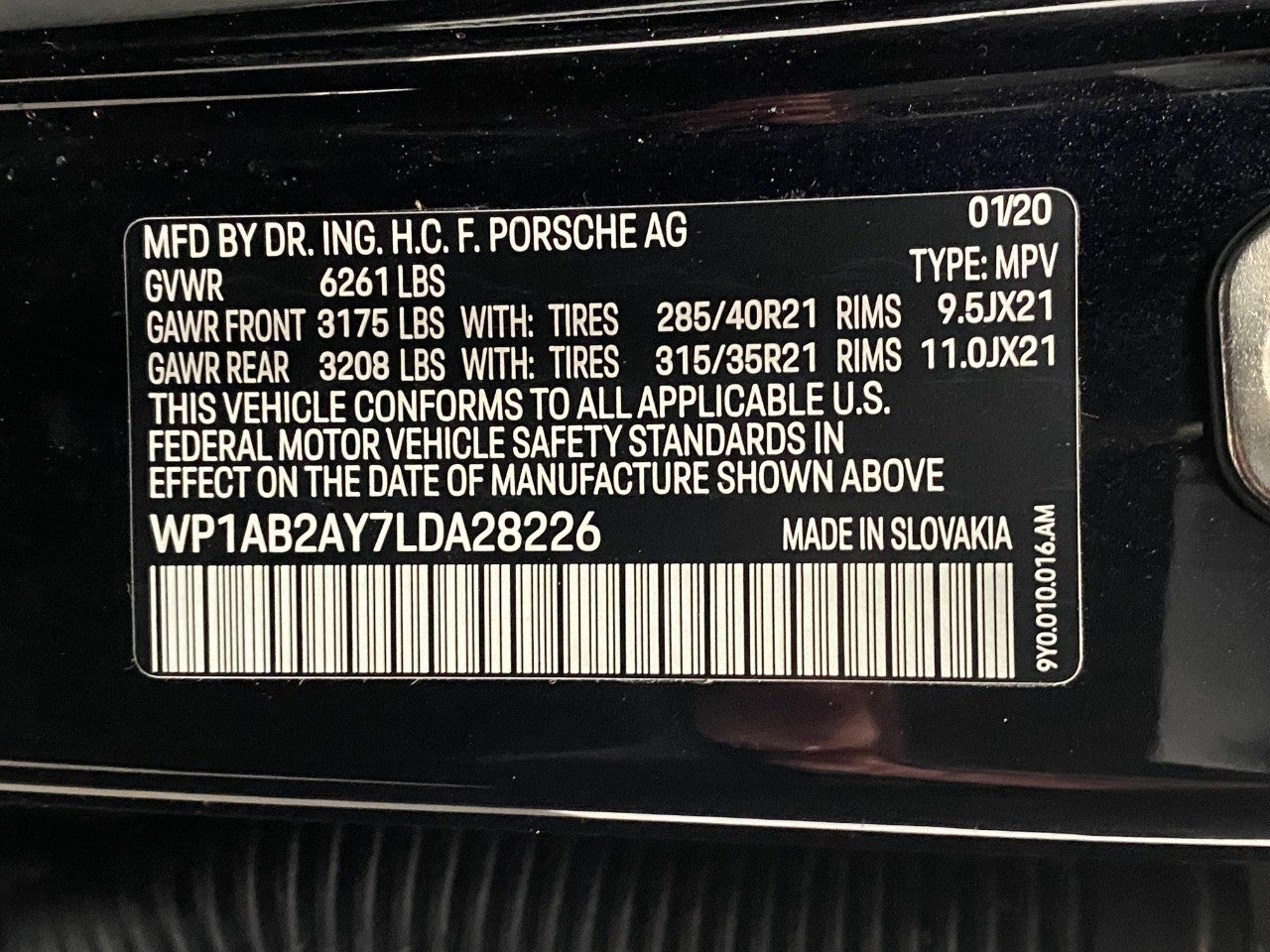 2020 Porsche Cayenne S