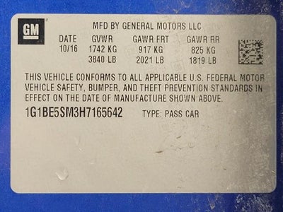 2017 Chevrolet Cruze LT