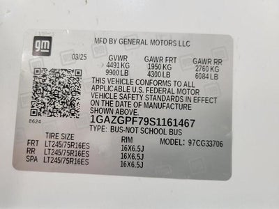 2025 Chevrolet Express Passenger 3500 1LT