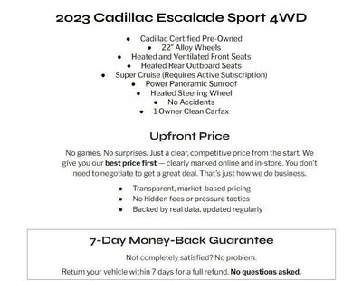2023 Cadillac Escalade Sport