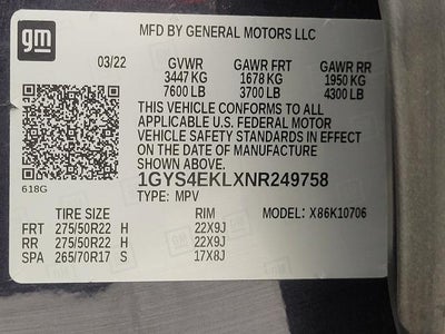 2022 Cadillac Escalade Sport