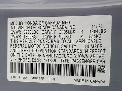 2024 Honda Civic Si Sedan