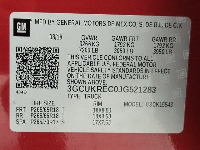 2018 Chevrolet Silverado 1500 LT