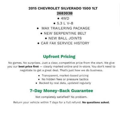 2015 Chevrolet Silverado 1500 LT