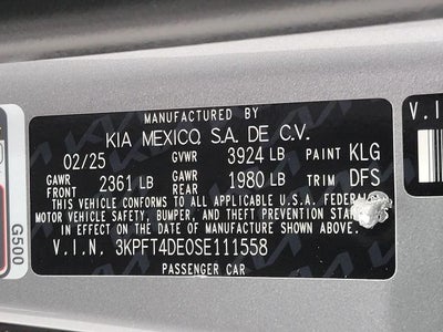 2025 Kia K4 LXS