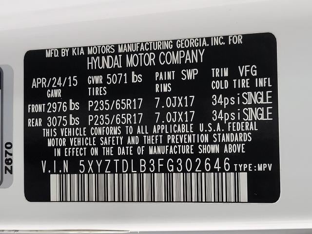 2015 Hyundai Santa Fe Sport 2.4L