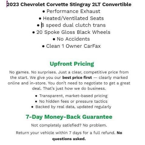 2023 Chevrolet Corvette Stingray 2LT