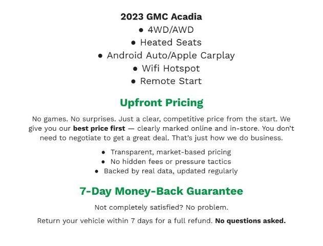 2023 GMC Acadia SLE