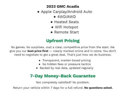 2023 GMC Acadia SLE