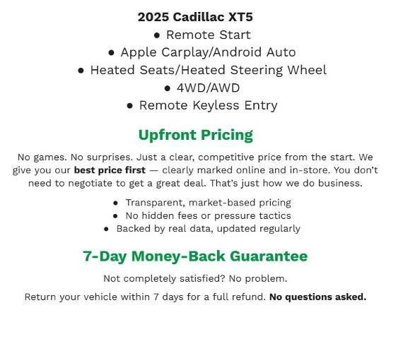 2025 Cadillac XT5 Premium Luxury