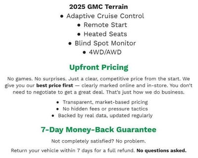 2025 GMC Terrain Elevation