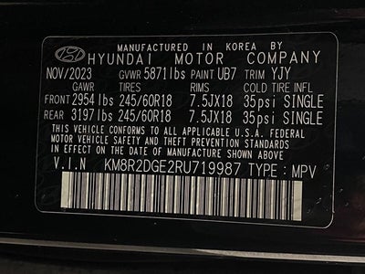 2024 Hyundai PALISADE SEL 7P AWD