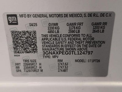 2026 Chevrolet Equinox AWD 4dr LT w/2LT