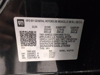 2025 Chevrolet Equinox AWD 4dr LT w/2LT