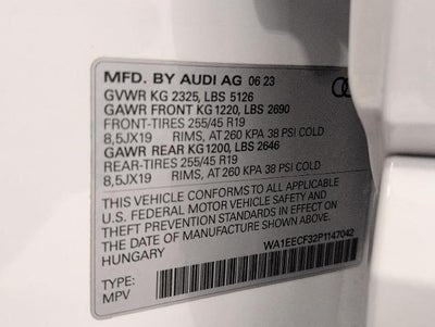2023 Audi Q3 S line Premium Plus 45 TFSI quattro