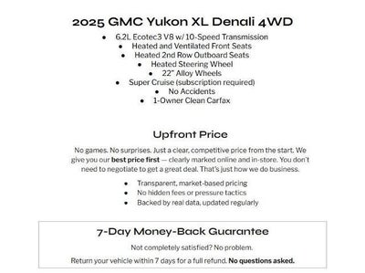 2025 GMC Yukon XL 4WD 4dr Denali