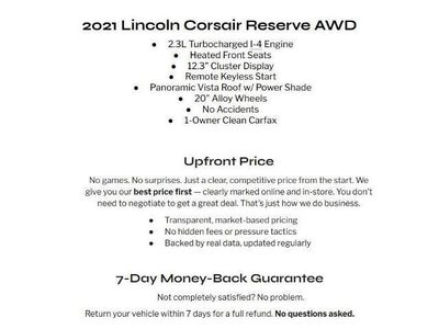 2021 Lincoln Corsair Reserve AWD