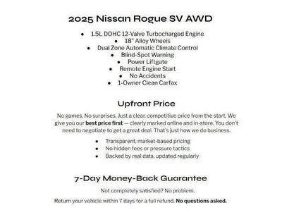 2025 Nissan Rogue AWD SV