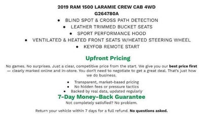 2019 RAM 1500 Laramie Crew Cab 4x4 5'7" Box