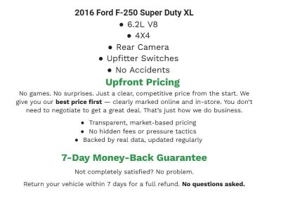 2016 Ford Super Duty F-250 SRW 4WD Reg Cab 137 XL