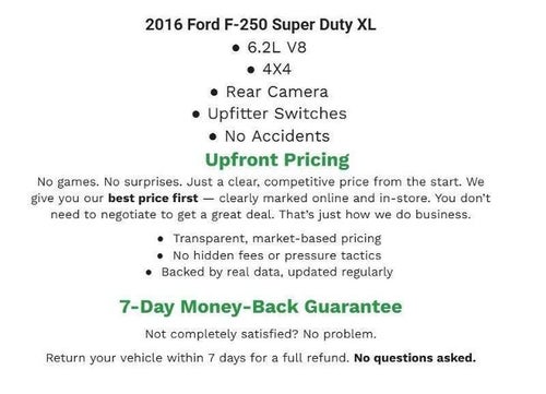 2016 Ford Super Duty F-250 SRW 4WD Reg Cab 137 XL