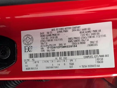 2021 Ford F-150 XLT 4WD SuperCrew 5.5' Box