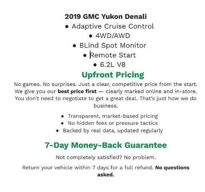 2019 GMC Yukon 4WD 4dr Denali