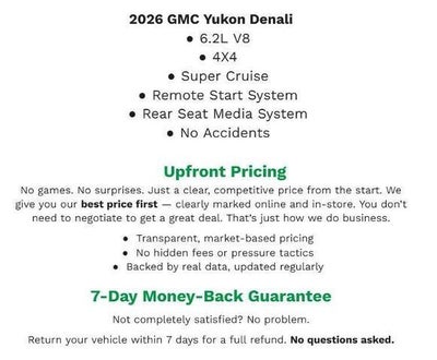 2026 GMC Yukon 4WD 4dr Denali