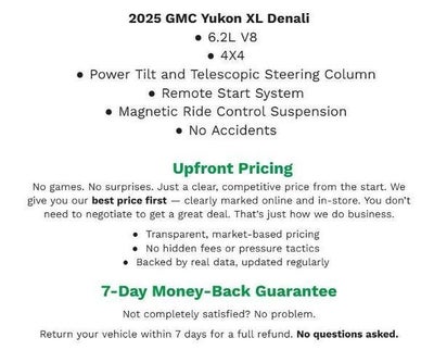 2025 GMC Yukon XL 4WD 4dr Denali