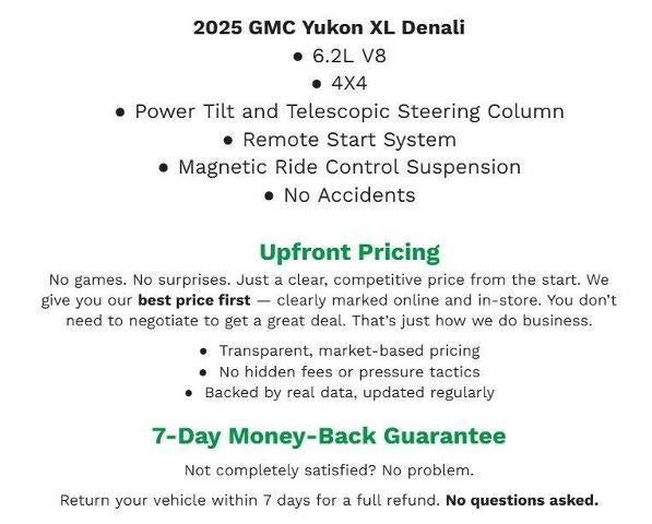 2025 GMC Yukon XL 4WD 4dr Denali