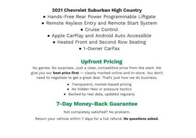 2021 Chevrolet Suburban 4WD 4dr High Country