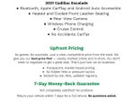2021 Cadillac Escalade 4WD 4dr Premium Luxury