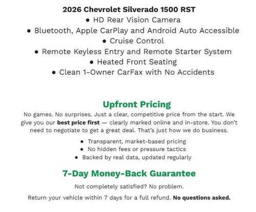 2026 Chevrolet Silverado 1500 4WD Crew Cab 147 RST