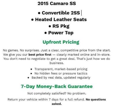 2015 Chevrolet Camaro SS