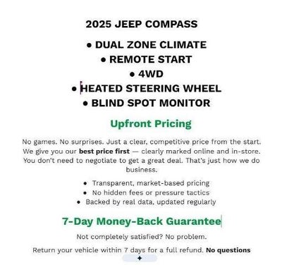 2025 Jeep Compass Trailhawk 4x4