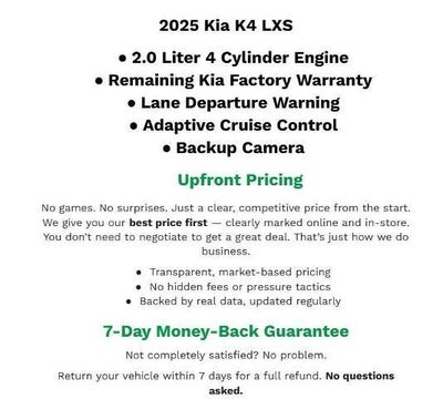 2025 Kia K4 LXS