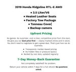 2019 Honda Ridgeline RTL-E