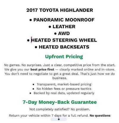 2017 Toyota Highlander Hybrid Limited
